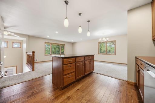 You'll love the center island workspace and you'll love all the storage.