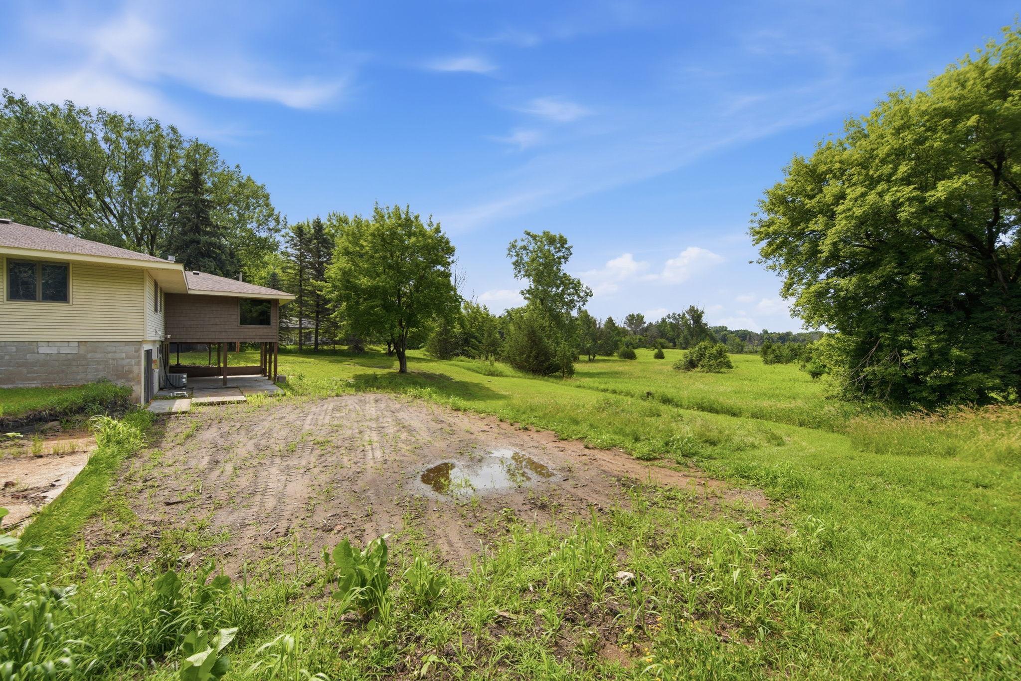 The pool area was excavated and intentionally left unfinished, as the owners feel that someone may want to make some custom changes to this area.