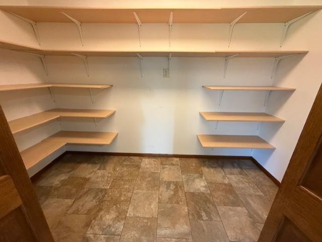 Large closet in bonus room for laundry