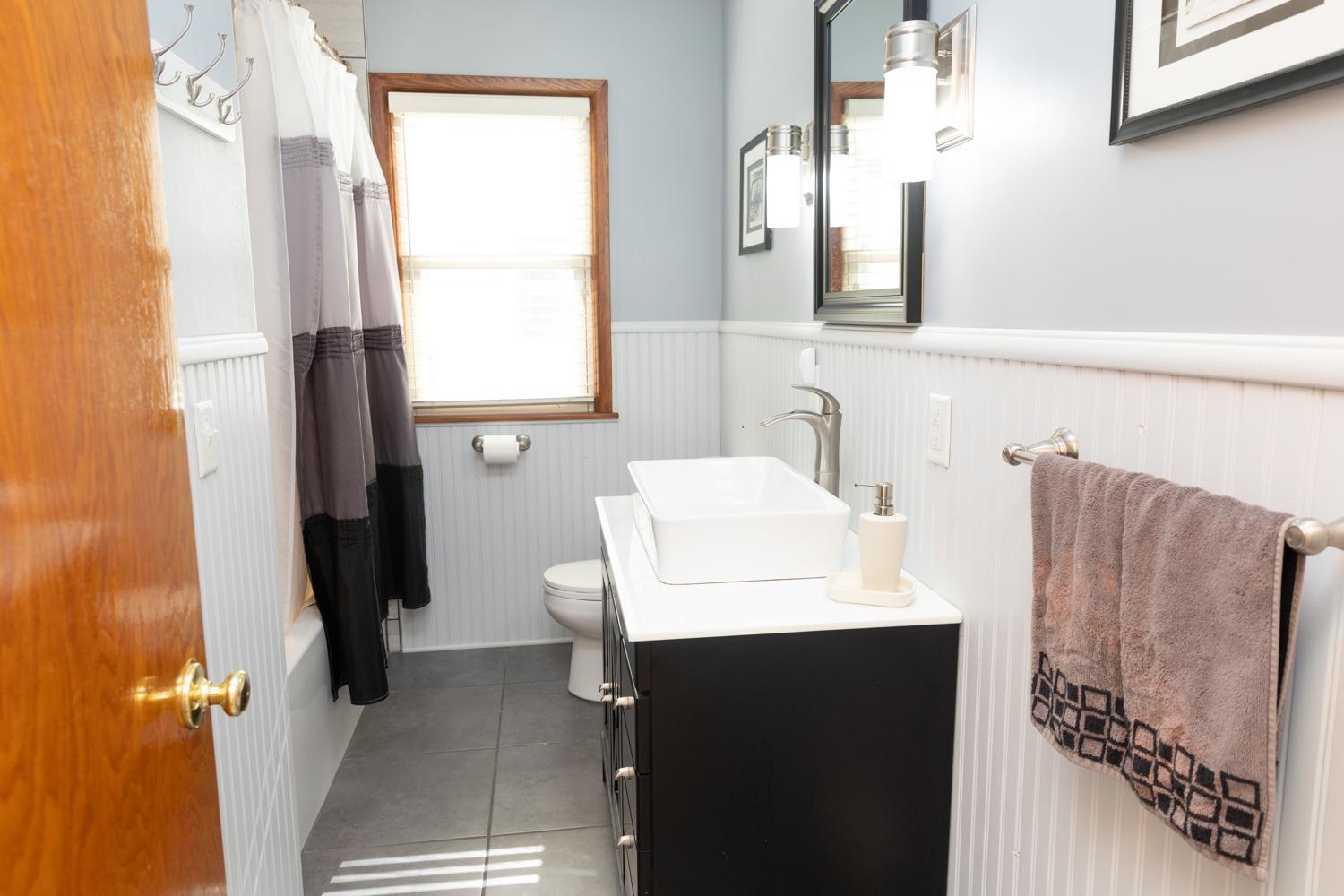 Remodeled full Bath on main level