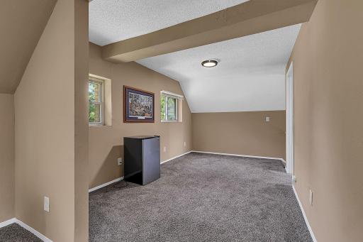 Upstairs hallway is wide enough to be a nice office space.