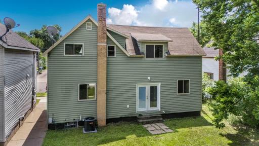 Another closer elevated view of the rear of the home.