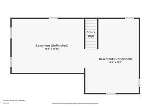 1515 2nd Basement floor plan. Lots of dry storage space!