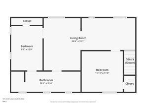 1515 2nd Street North Upstairs floor plan.