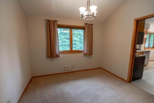 Formal dining room just steps off the kitchen