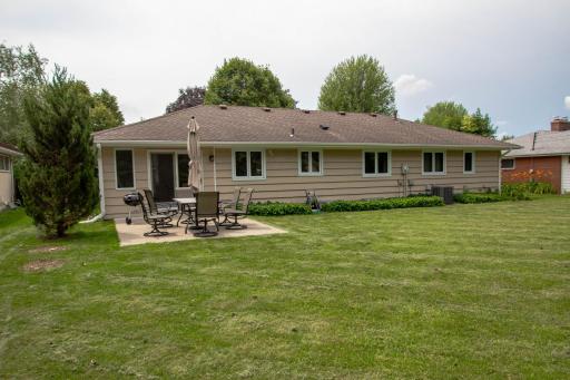 Rear of home, 12'x18' patio, beautiful level lot,great for entertaining