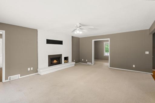Family room with convenient home office or den adjacent.