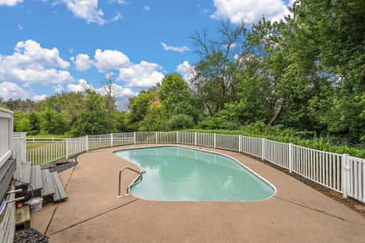 Fenced in in-ground pool - great for family and entertaining!