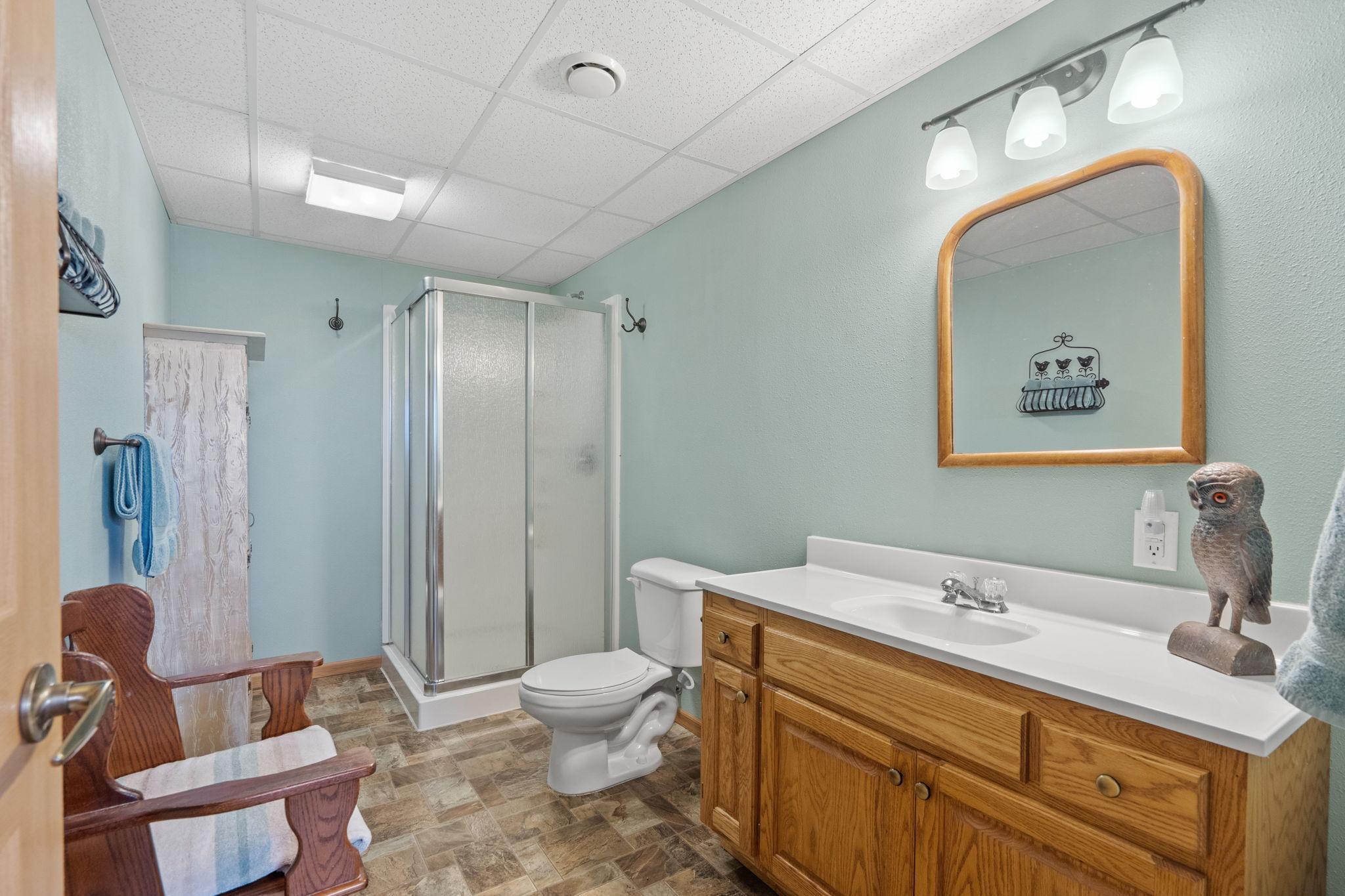 Lower Level 3/4 Bathroom - 24646 548th Avenue, Grove City, MN 56243