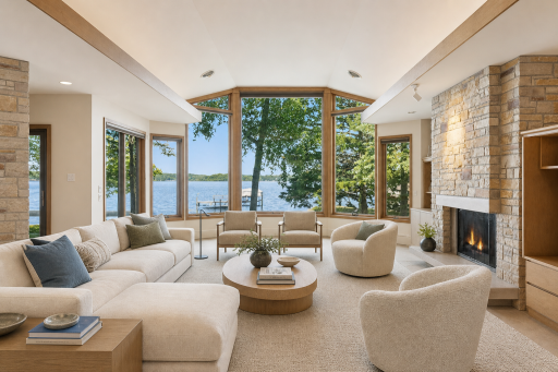 Large picturesque windows with an amazing westerly view. Virtually Staged.