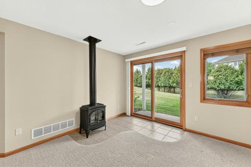 Gas Fireplace & Walkout Patio