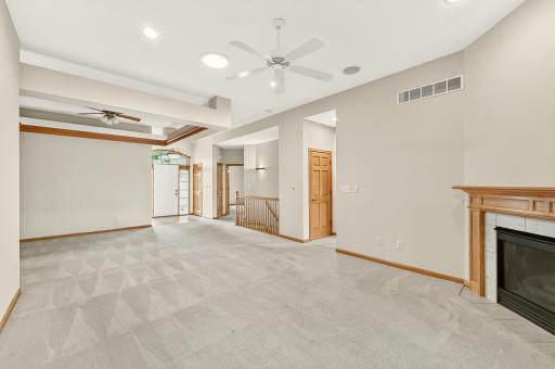 Entry, LL staircase and primary bedroom