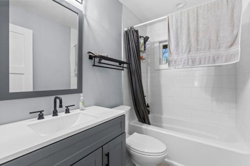 Main level full bathroom has been completely updated as well