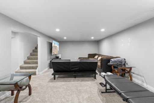 Fresh paint and carpet make this space inviting