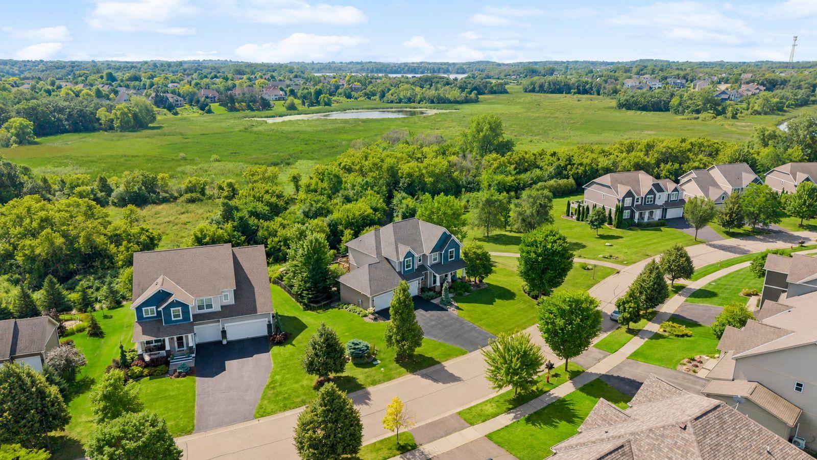 Privacy and Panoramic Southern views off the back of this home overlooking wetland preserve