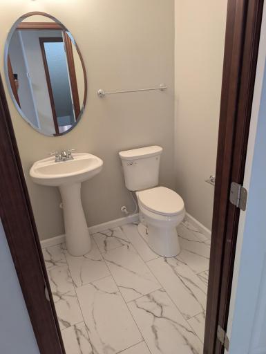 New half bathroom