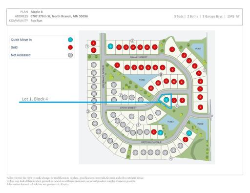 Homesite. Photos and renderings may not depict actual plan, materials, & finishes may vary. All measurements are approximate.