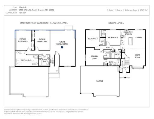 Floor Plan. Photos and renderings may not depict actual plan, materials, & finishes may vary. All measurements are approximate.