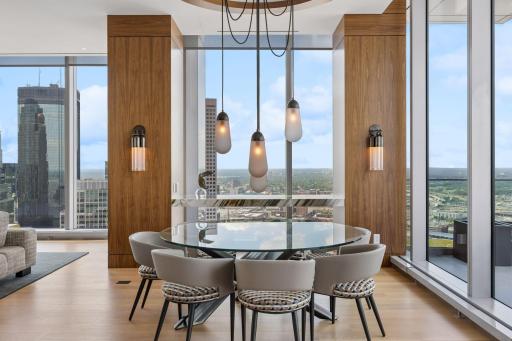 Dining Room with great views and door to a second covered balcony