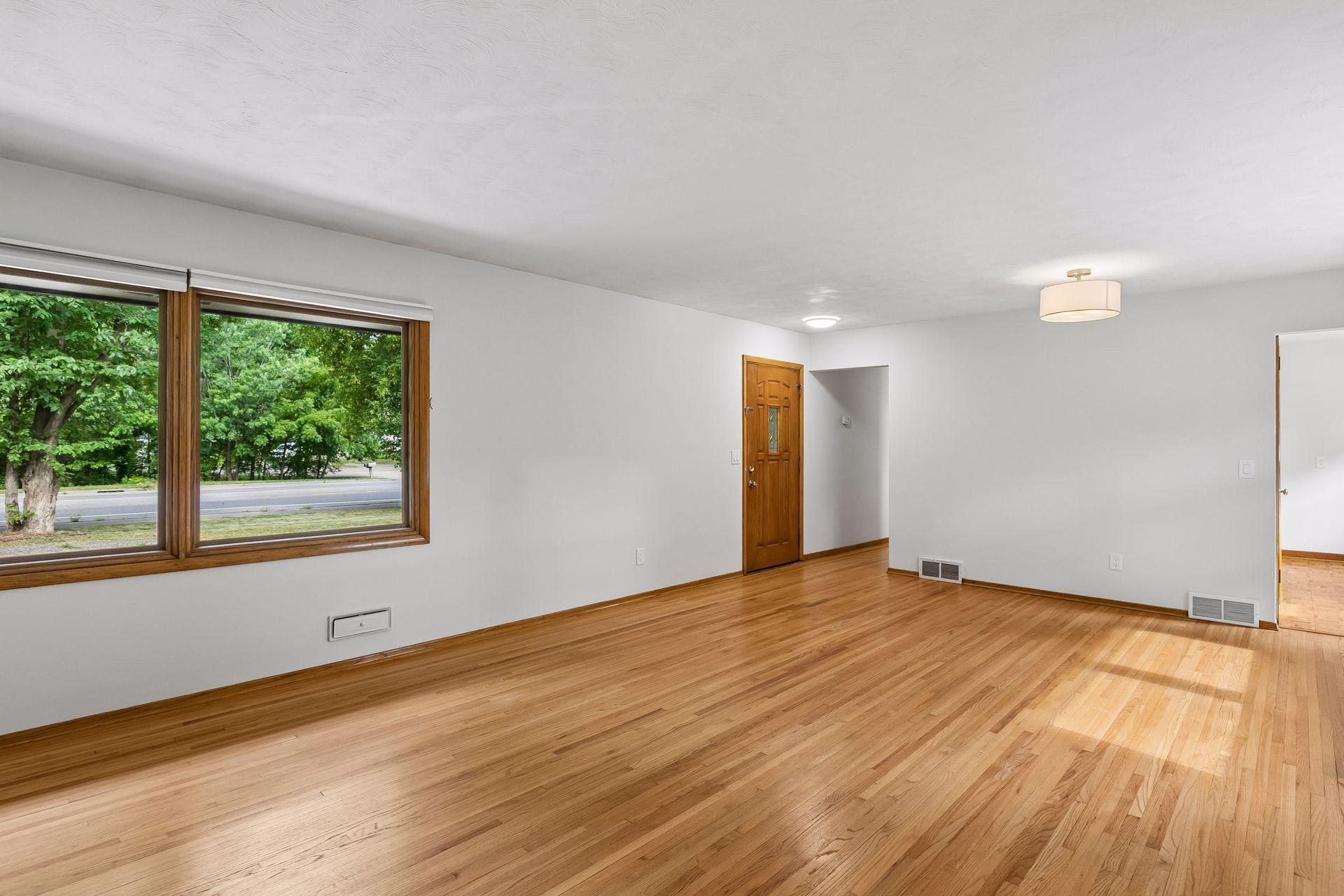 Living Dining--open and bright with large picture windows