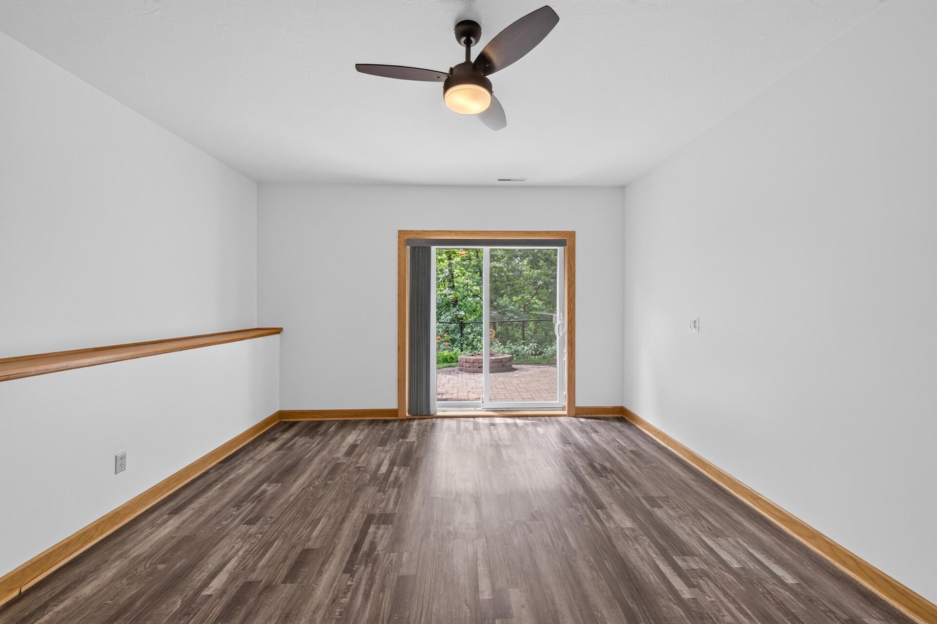 Bedroom 3 - Lower Level. Walkout to backyard patio.