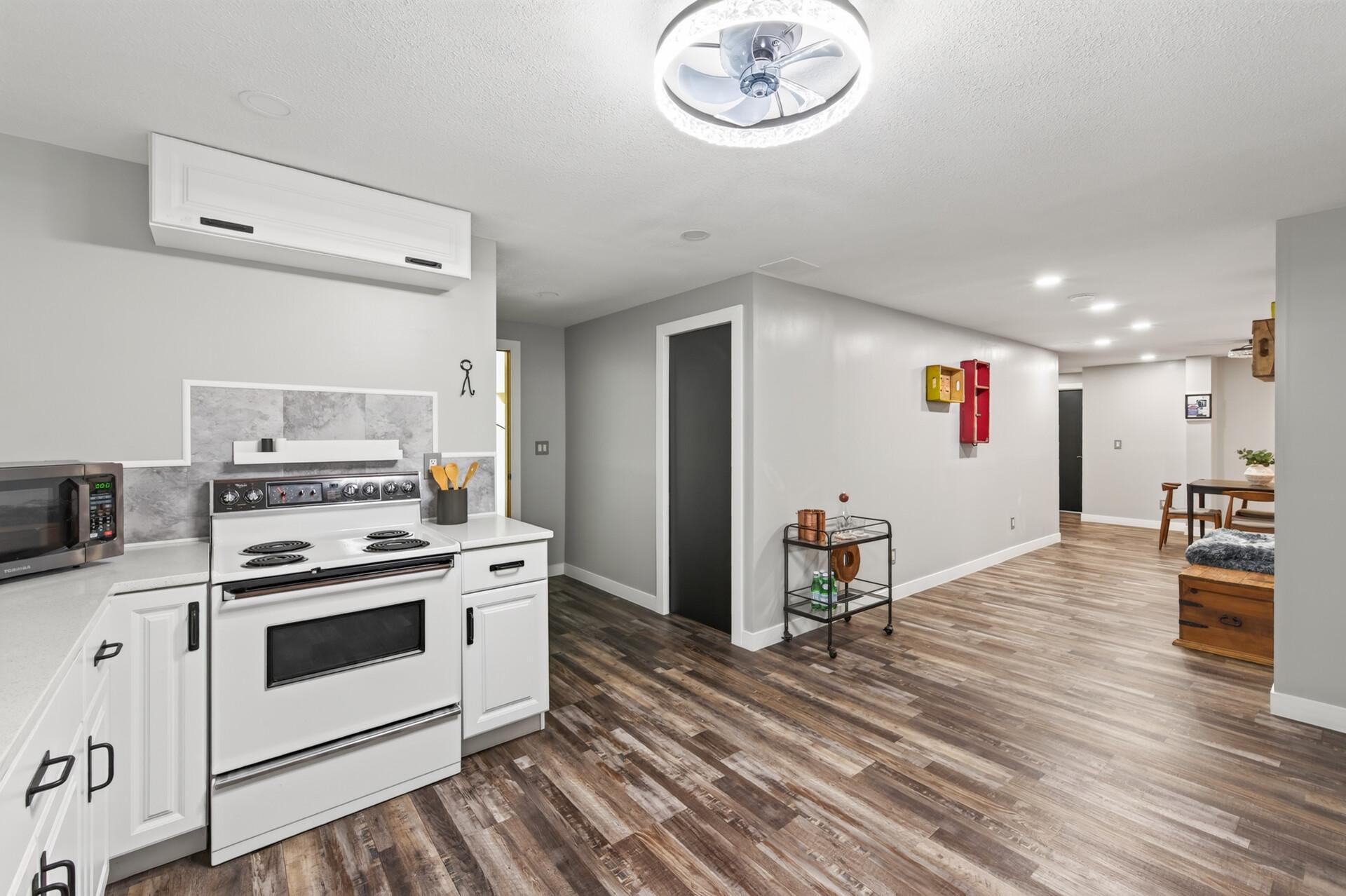 2nd full kitchen in the basement.