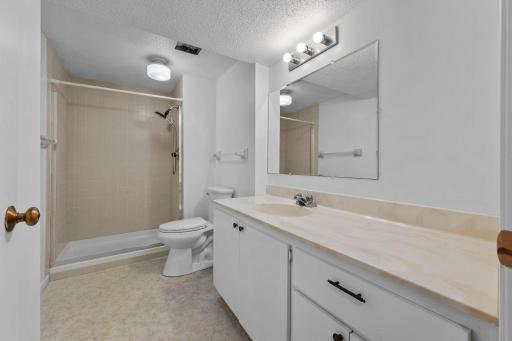 Downstairs bathroom with 3/4 shower