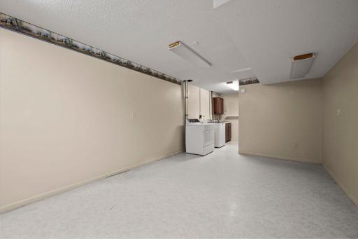 Lower level laundry room