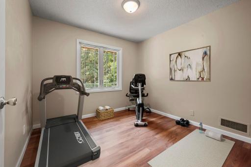 Three bedrooms on the main level. Could also be used for workout room or office as well
