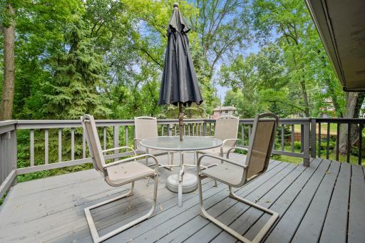 Peaceful feeling while relaxing on your deck