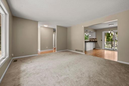 Seamless flow and new carpeting