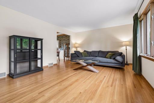Living Room with Hardwood floors