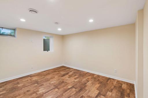 Lower Level Bedroom with egress window