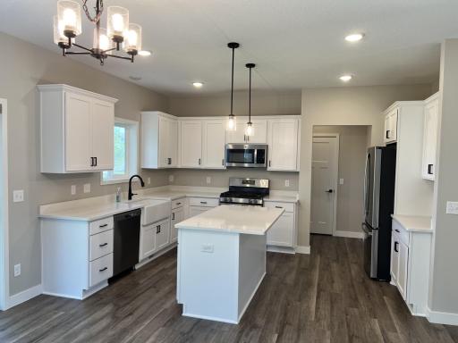 Kitchen with quartz countertops