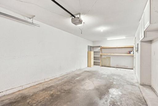 Extra deep garage, great for bonus storage!