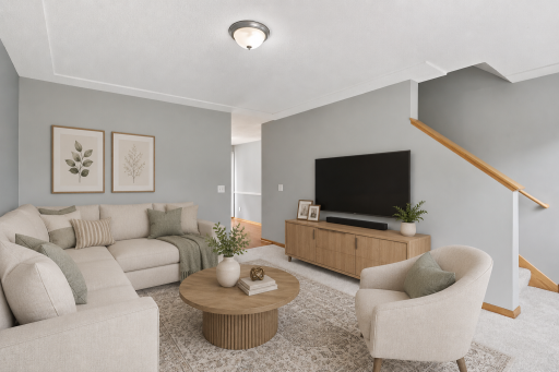 Functional main floor layout. *Photo has been virtually staged for illustrative purposes