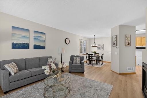 Living room to dining room