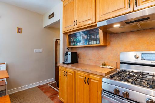 Unique features such as a built-in spice cabinet add character and charm!