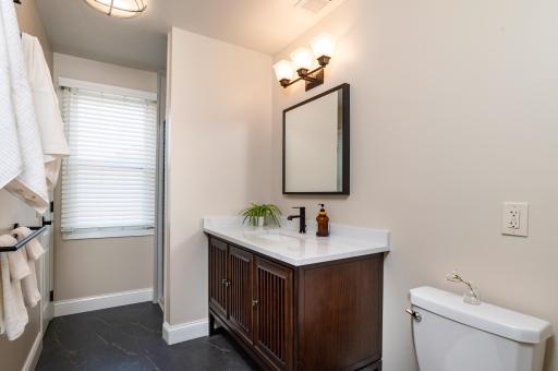 Fully remodeled second floor bathroom with step in shower!