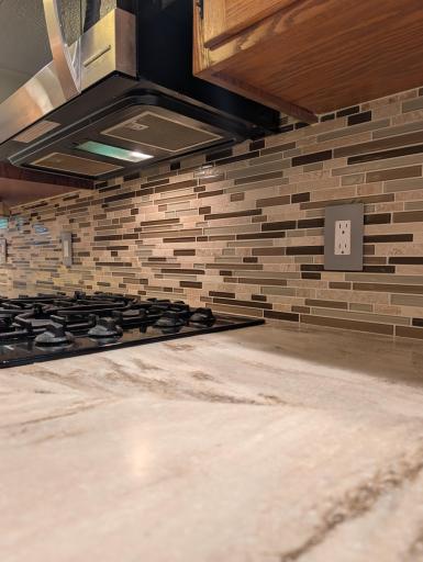 Beautiful counters and backsplash