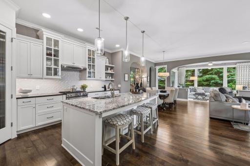 Very open floor plan is this Charles Cudd home. Flows naturally and is very inviting for you and your guests.