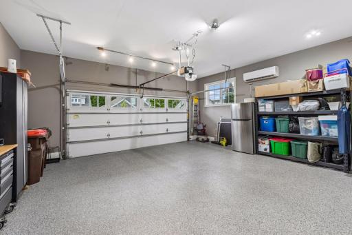 Storage galore possibilities in here. One of the cleanest garages.