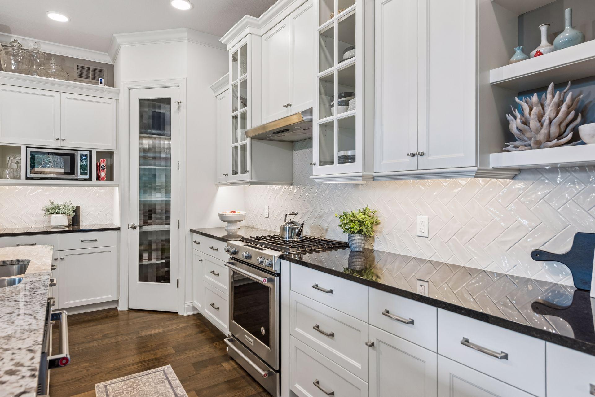 Enjoy all your kitchen space and your own pantry!