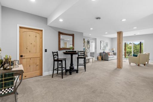 There is so much space downstairs to make it what works for you.
