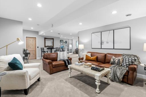 Family room #2 in the lower level is perfect for movie watching.