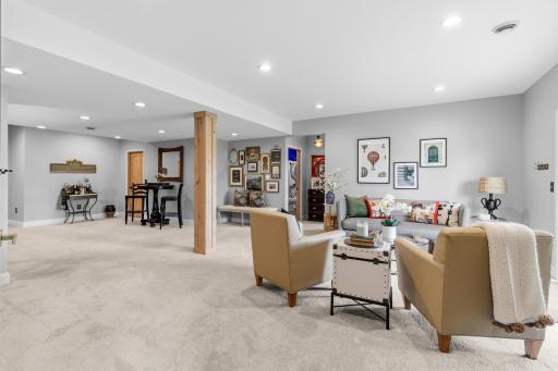 The basement was professionally finished and is rarely used, so it is like brand new!