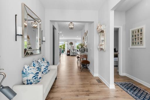 This is your view upon entry of the front door, lots of space to welcome guests.