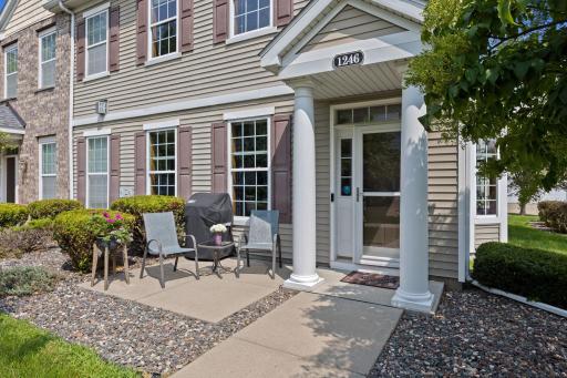 Patio for grilling or enjoying a cup of coffee