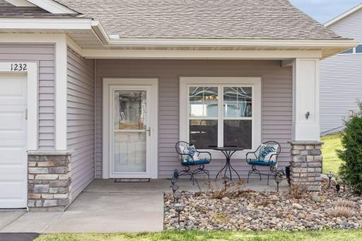 Enjoy your morning cup of coffee on the covered front porch