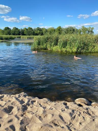 Enjoy your own private stretch of the Long Prairie River with a sandy beach ideal for swimming, relaxing, and enjoying the outdoors